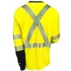 Carhartt Shirts: FR High Vis Force Men's 102905 323 Long Sleeve T-Shirt -Carhartt carhartt 102905323 b 01