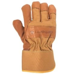 Carhartt Gloves: Unisex A513 BRN Insulated Grain Brown Leather Work Gloves -Carhartt carhartt a513b b 01