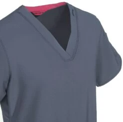 Carhartt Scrubs: Women's 12110 PEW Grey V-Neck Media Scrub Top -Carhartt carhartt c30109a pew cd 01