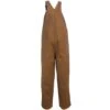 Carhartt Kids' Overalls: Boys' CM8601 D15 Brown Duck Washed Bib Overalls -Carhartt carhartt cm8601 d15 hd b 01