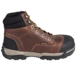 Carhartt Boots: Men's CME6355 Energy 6-Inch Waterproof Composite Toe EH Brown Work Boots -Carhartt carhartt cme6355 o 01