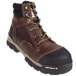 Carhartt Boots: Men's CME6355 Energy 6-Inch Waterproof Composite Toe EH Brown Work Boots -Carhartt carhartt cme6355 p 01