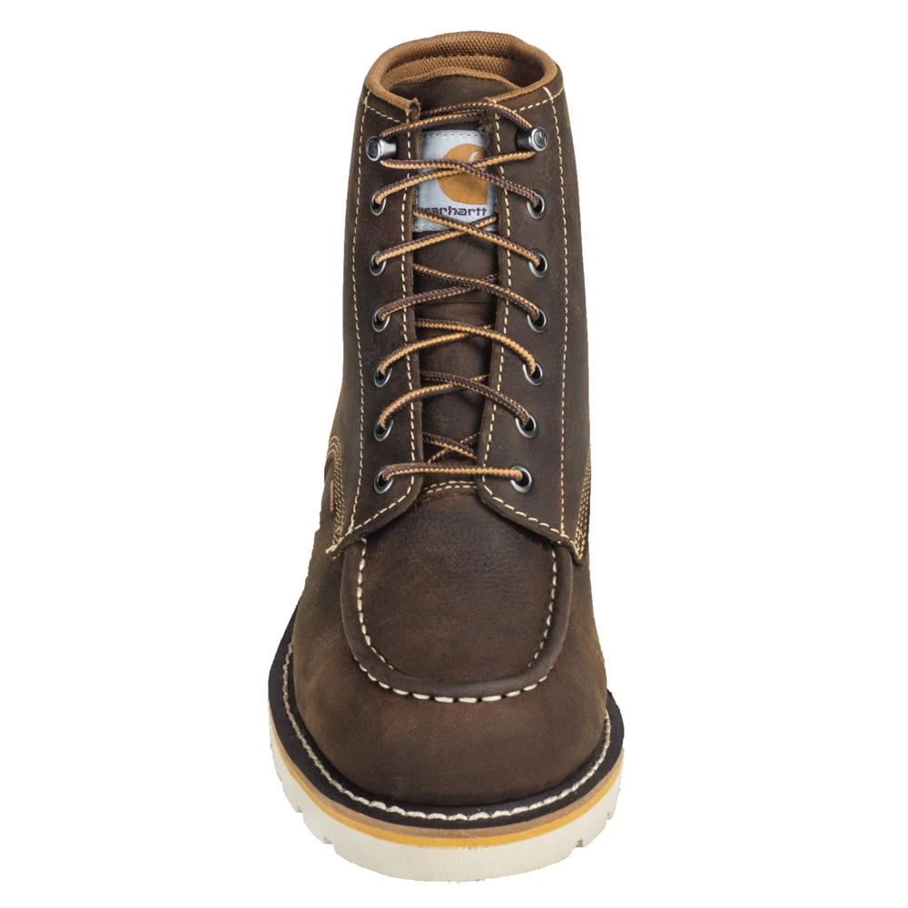 Carhartt Boots: Men's CMW6095 Brown 6-Inch Waterproof General Toe Wedge Boots 4 Carhartt Boots: Men's CMW6095 Brown 6-Inch Waterproof General Toe Wedge Boots - Image 2