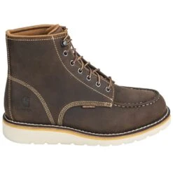 Carhartt Boots: Men's CMW6095 Brown 6-Inch Waterproof General Toe Wedge Boots 12 Carhartt Boots: Men's CMW6095 Brown 6-Inch Waterproof General Toe Wedge Boots -Carhartt carhartt cmw6095 o 01