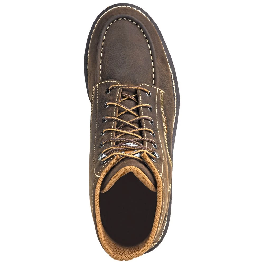 Carhartt Boots: Men's CMW6095 Brown 6-Inch Waterproof General Toe Wedge Boots 9 Carhartt Boots: Men's CMW6095 Brown 6-Inch Waterproof General Toe Wedge Boots - Image 7