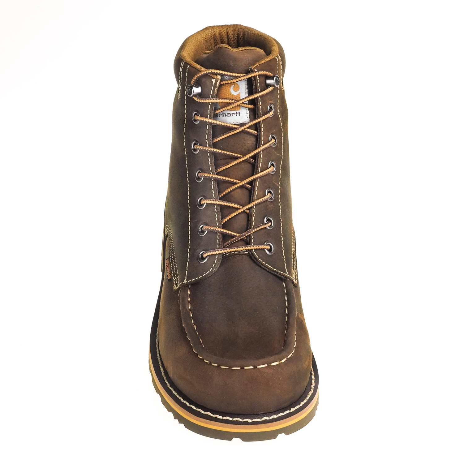 Carhartt Boots: Men's CMW6197 Brown Waterproof 6-Inch General Toe Work Boots 4 Carhartt Boots: Men's CMW6197 Brown Waterproof 6-Inch General Toe Work Boots - Image 2