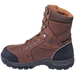 Carhartt Boots: Men's CMF8720 Brown Met Guard Waterproof 8-Inch Work Boots -Carhartt carhartt cwf8720 i 01