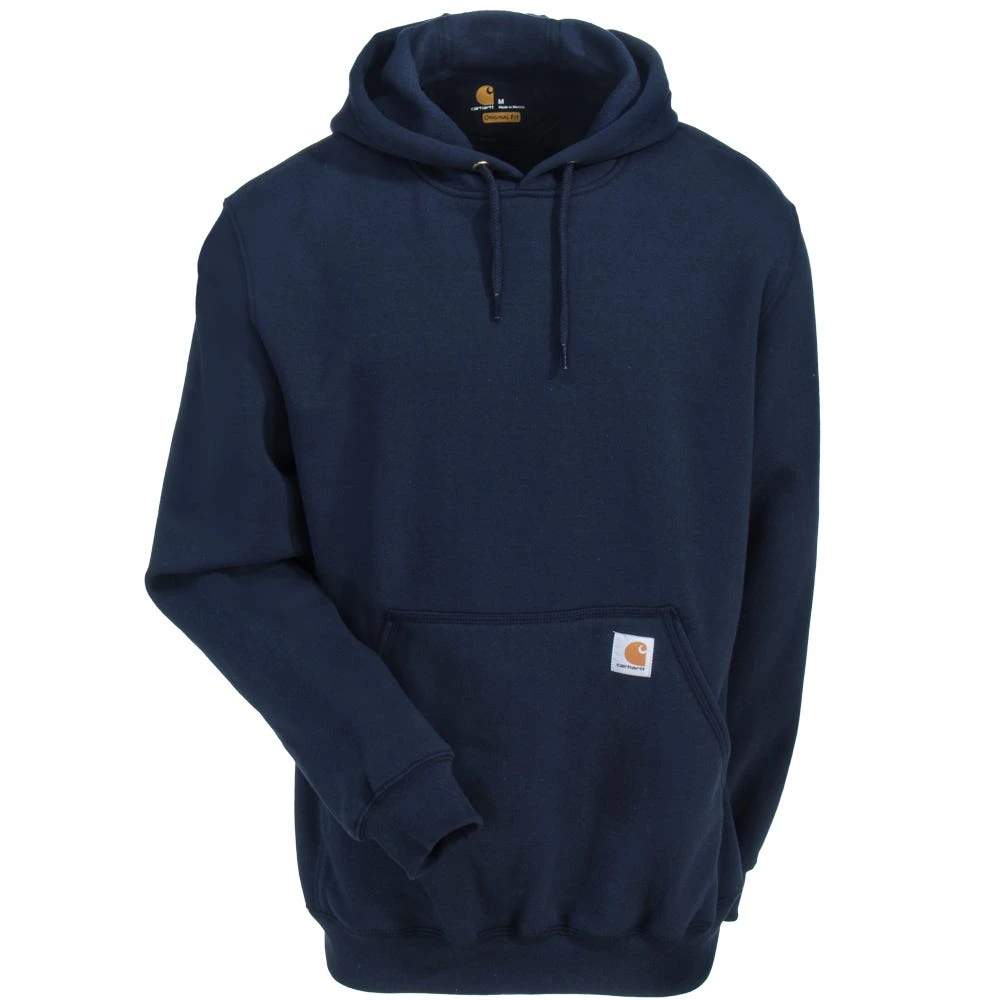 Carhartt Sweatshirts: Men's K288 472 New Navy Blue Midweight Hooded Logo Sweatshirt 5 Carhartt Sweatshirts: Men's K288 472 New Navy Blue Midweight Hooded Logo Sweatshirt - Image 3