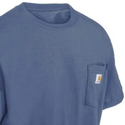 Carhartt Shirts: Men's K87 BLS Bluestone Heavyweight Short Sleeve Pocket Loose Fit T Shirt