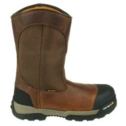 Carhartt Boots: Men's CME1355 Brown Composite Toe Waterproof Pull On Boots -Carhartt carhartt cme1355 o 001 1