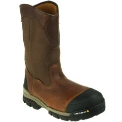Carhartt Boots: Men's CME1355 Brown Composite Toe Waterproof Pull On Boots -Carhartt carhartt cme1355 p 001 1