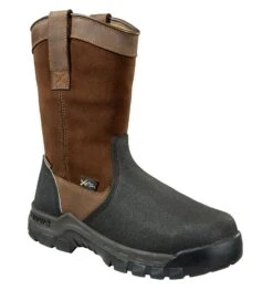 Carhartt Boots: Men's CMF1721 Brown Composite Toe Met Guard Waterproof Pull On Work Boot -Carhartt cbhjnmng