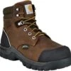 Carhartt Boots: Men's CMF6720 Brown Composite Toe Met Guard Waterproof Work Boot -Carhartt cmf6720 l