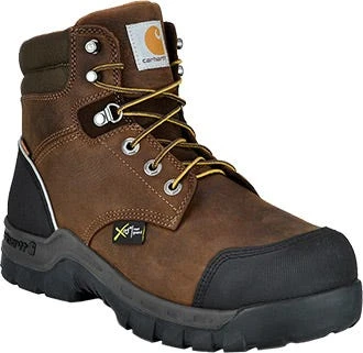 Carhartt Boots: Men's CMF6720 Brown Composite Toe Met Guard Waterproof Work Boot 3 Carhartt Boots: Men's CMF6720 Brown Composite Toe Met Guard Waterproof Work Boot