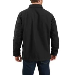 Carhartt Coats: Men's 104293 BLK Black Loose Fit Washed Duck Sherpa-Lined Coat -Carhartt download 2022 05 12t115951.272
