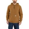 Carhartt Force Sweatshirts: Men's 104983 BRN Brown Pullover Flame Resistant Hooded Sweatshirt