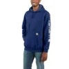 Carhartt Sweatshirts: Men's K288 H53 Scout Blue Heather Midweight Hooded Logo Sweatshirt -Carhartt download 2022 05 20t102752.740