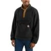 Carhartt Sweatshirts: Men's 104991 BLK Black Relaxed Fit Fleece Pullover Sweatshirt