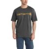 Carhartt Shirts: Men's K195 CRH Carbon Heather Cotton Jersey Logo Tee Shirt -Carhartt download 17