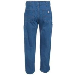 Carhartt Jeans: Men's FRB13 DNM Denim Flame Resistant Dungaree Jeans -Carhartt frb13dnm carharttb 01