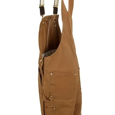 Carhartt Overalls: Men's R41 BRN Brown Cotton Lined Bib Overalls 5 Carhartt Overalls: Men's R41 BRN Brown Cotton Lined Bib Overalls - Image 3