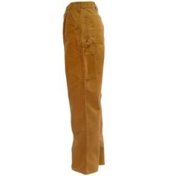 Carhartt Pants: Men's B136 BRN Brown Double Front Duck Dungaree Work Pants -Carhartt image 48192