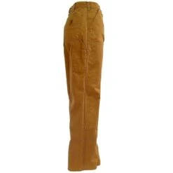 Carhartt Pants: Men's B136 BRN Brown Double Front Duck Dungaree Work Pants