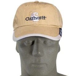 Carhartt Hats: Straw Contrast Cotton Baseball Cap A237SRW -Carhartt image 49055