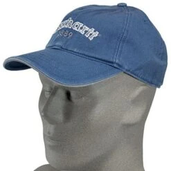 Carhartt Hats: Blue Cotton Twill Classic Baseball Cap A241DBL -Carhartt image 51053