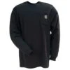 Carhartt Shirts: Men's Black K126 BLK Long Sleeve Work Shirt -Carhartt image 62797