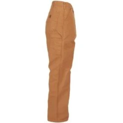 Carhartt Dungarees: Men's B111 BRN Brown Flannel-Lined Duck Dungarees -Carhartt image 64111