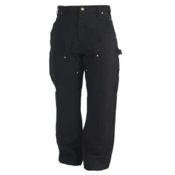 Carhartt Pants: Men's B01 BLK Black Cotton Duck Carpenter Pants -Carhartt image 65190