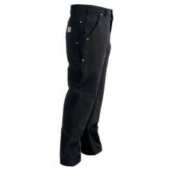 Carhartt Pants: Men's B01 BLK Black Cotton Duck Carpenter Pants -Carhartt image 65192