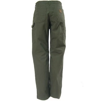Carhartt Pants: Men's B111 MOS Green Flannel Lined Pants 6 Carhartt Pants: Men's B111 MOS Green Flannel Lined Pants - Image 4