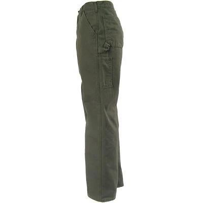 Carhartt Pants: Men's B111 MOS Green Flannel Lined Pants 3 Carhartt Pants: Men's B111 MOS Green Flannel Lined Pants