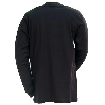 Carhartt Shirts: Men's Black K128 BLK Long Sleeve Workwear Henley Shirt 3 Carhartt Shirts: Men's Black K128 BLK Long Sleeve Workwear Henley Shirt