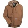 Carhartt Jackets: Men's J131 BRN Brown Duck USA-Made Hooded Jacket -Carhartt image 90471