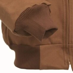 Carhartt Jackets: Men's J131 BRN Brown Duck USA-Made Hooded Jacket -Carhartt image 90473