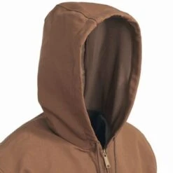 Carhartt Jackets: Men's J131 BRN Brown Duck USA-Made Hooded Jacket -Carhartt image 90475
