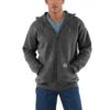 Carhartt Sweatshirts: Men's K122 026 Carbon Heather Midweight Hooded Front Zip Sweatshirt 2 Carhartt Sweatshirts: Men's K122 026 Carbon Heather Midweight Hooded Front Zip Sweatshirt -Carhartt k122026