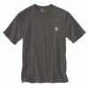 Carhartt Shirts: Men's K87 306 Peat Heavyweight Pocket Short Sleeve Loose Fit T Shirt -Carhartt k87 306 s19