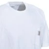 Carhartt Shirts: Men's K87 WHT White Short Sleeve Heavyweight Pocket Loose Fit T Shirt -Carhartt k87wht carharttcd 01