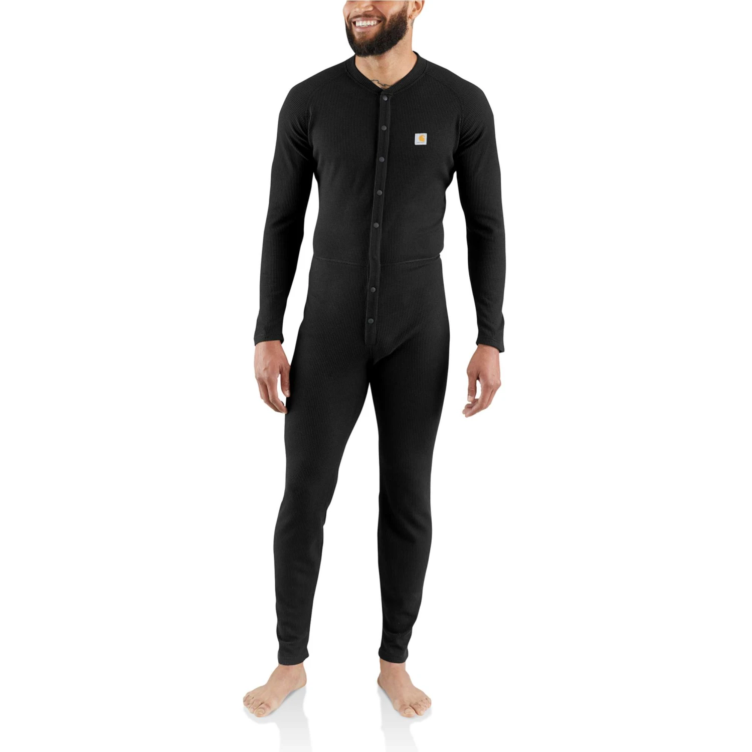 Carhartt Underwear: Men's MUS130 Black Classic Union Cotton-Poly Suit 3 Carhartt Underwear: Men's MUS130 Black Classic Union Cotton-Poly Suit