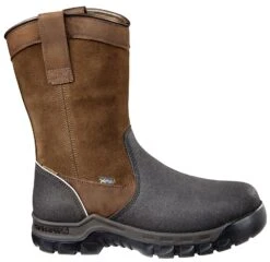 Carhartt Boots: Men's CMF1721 Brown Composite Toe Met Guard Waterproof Pull On Work Boot -Carhartt rwhznt l